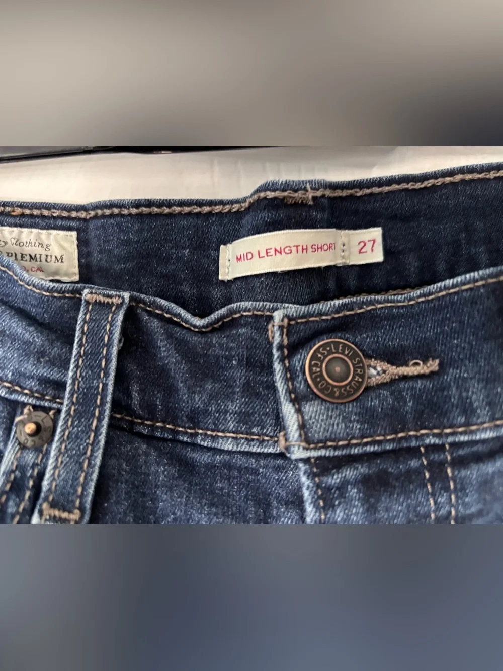 Levi’s premium denim cuffed shorts